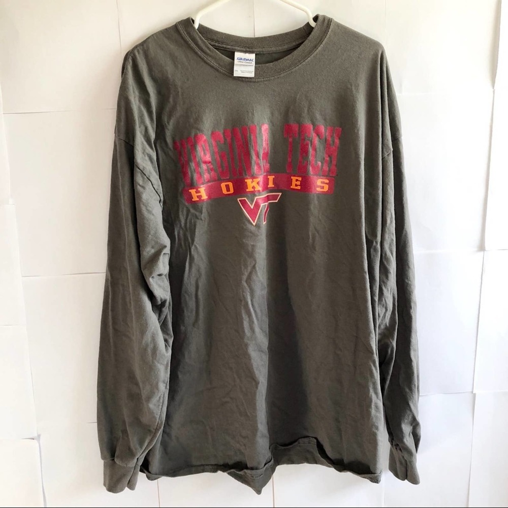 Virginia Tech Heather Grey Long Sleeve Shirt 2X